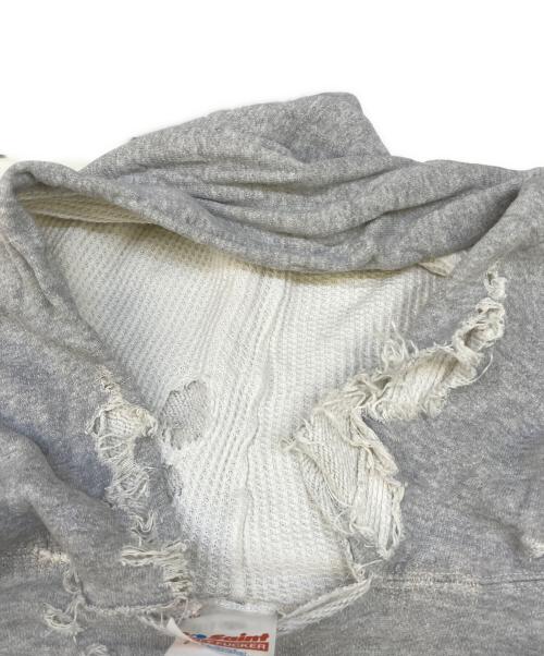 SAINT MICHAEL（セントマイケル）SAINT MICHAEL (セントマイケル) HOODIE DOUBLE FACE ライトグレー サイズ:Mの古着・服飾アイテム