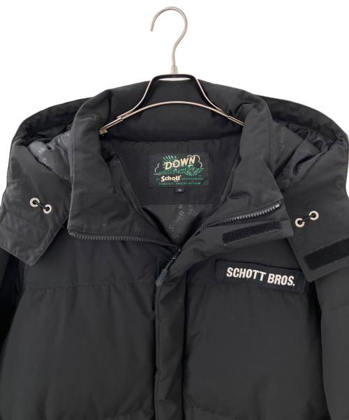 SCHOTT BROS.（ショットブロス）SCHOTT BROS. (ショットブロス) ダウンジャケット ブラック サイズ:XLの古着・服飾アイテム