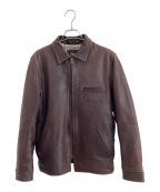 SCHOTT BROS.ショット）の古着「シングルライダースジャケット」｜ブラウン