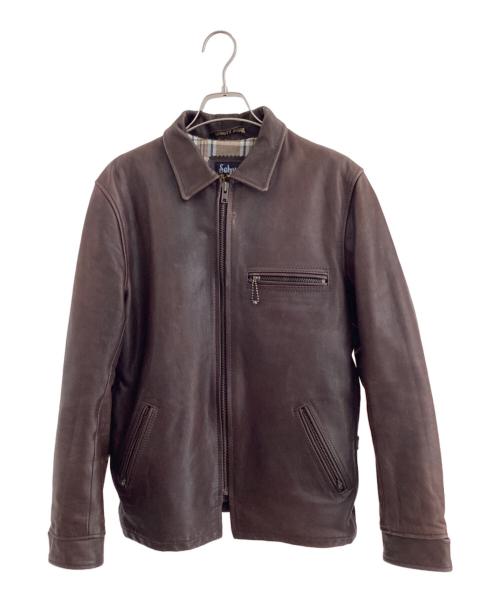 SCHOTT BROS.（ショット）SCHOTT BROS. (ショット) シングルライダースジャケット ブラウン サイズ:Mの古着・服飾アイテム