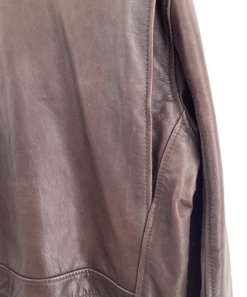 SCHOTT BROS.（ショット）SCHOTT BROS. (ショット) シングルライダースジャケット ブラウン サイズ:Mの古着・服飾アイテム