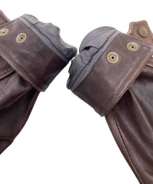 SCHOTT BROS.（ショット）SCHOTT BROS. (ショット) シングルライダースジャケット ブラウン サイズ:Mの古着・服飾アイテム