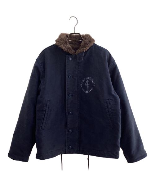 HOUSTON（ヒューストン）HOUSTON (ヒューストン) デッキジャケット ネイビー サイズ:40Rの古着・服飾アイテム