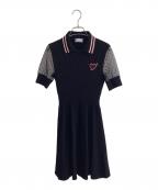 RED VALENTINOレッドヴァレンティノ）の古着「ニットワンピース」｜ブラック