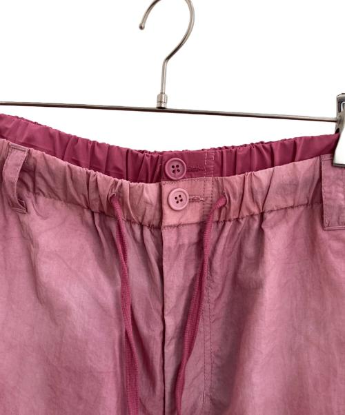 GRANCY（グランシー）grancy (グランシー) Button Layered Design Nylon Pants ピンク サイズ:Mの古着・服飾アイテム