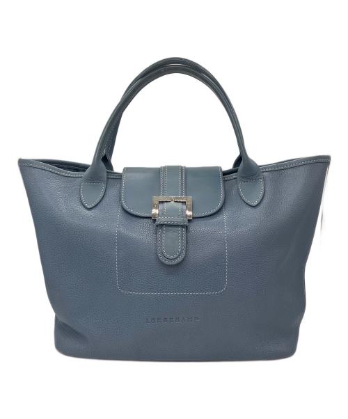 LONGCHAMP（ロンシャン）LONGCHAMP (ロンシャン) ハンドバッグ ブルーの古着・服飾アイテム