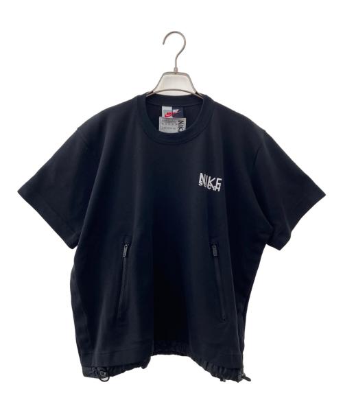NIKE（ナイキ）NIKE (ナイキ) sacai (サカイ) 半袖カットソー ブラック サイズ:Lの古着・服飾アイテム
