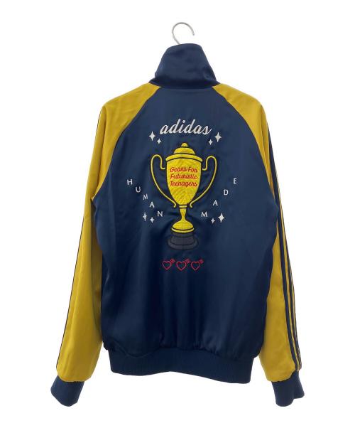 adidas（アディダス）adidas (アディダス) HUMAN MADE (ヒューマンメイド) リバーシブルトラックジャケット ネイビー×ホワイト サイズ:Sの古着・服飾アイテム