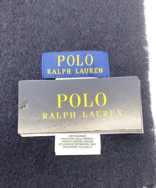 POLO RALPH LAUREN（ポロ・ラルフローレン）POLO RALPH LAUREN (ポロ・ラルフローレン) マフラー ネイビーの古着・服飾アイテム