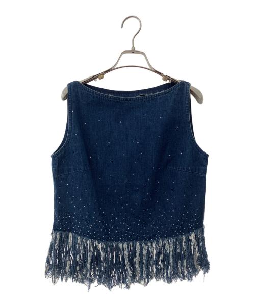 FENDI（フェンディ）FENDI (フェンディ) フリンジデニムセットアップ インディゴ サイズ:FREEの古着・服飾アイテム
