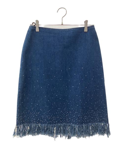 FENDI（フェンディ）FENDI (フェンディ) フリンジデニムセットアップ インディゴ サイズ:FREEの古着・服飾アイテム