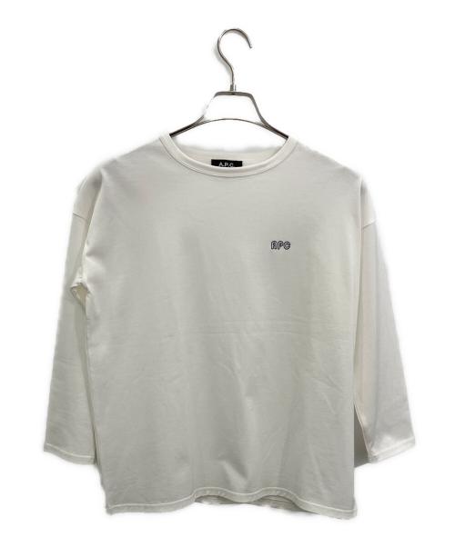 A.P.C.（アーペーセー）A.P.C. (アーペーセー) 長袖カットソー ホワイト サイズ:Sの古着・服飾アイテム