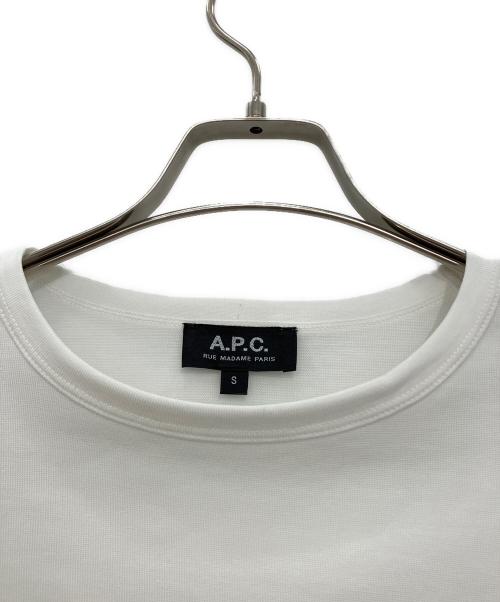 A.P.C.（アーペーセー）A.P.C. (アーペーセー) 長袖カットソー ホワイト サイズ:Sの古着・服飾アイテム
