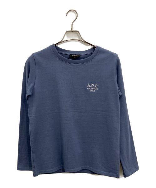 A.P.C.（アーペーセー）A.P.C. (アーペーセー) 長袖カットソー ブルー サイズ:Lの古着・服飾アイテム