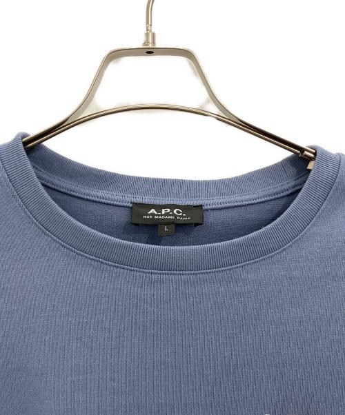 A.P.C.（アーペーセー）A.P.C. (アーペーセー) 長袖カットソー ブルー サイズ:Lの古着・服飾アイテム