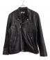 Schott（ショット）の古着「ライダースジャケット　NEW DOUBLE BREST RIDERS」｜ブラック