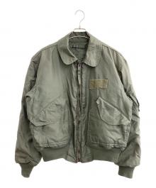 NO BRAND（ノーブランド）の古着「フライトジャケット」｜オリーブ