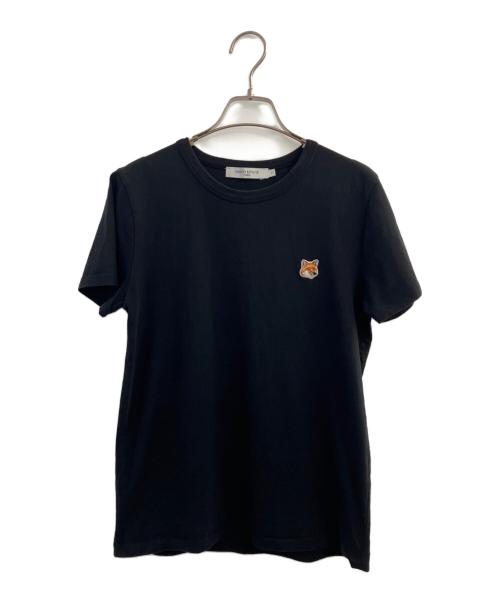 maison kitsune（メゾンキツネ）MAISON KITSUNE (メゾンキツネ) 半袖Tシャツ ブラック サイズ:Sの古着・服飾アイテム
