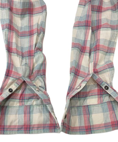 RRL（ダブルアールエル）RRL (ダブルアールエル) ウエスタンシャツ ピンク×ブルー サイズ:XSの古着・服飾アイテム