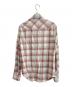 RRL (ダブルアールエル) ウエスタンシャツ ピンク×ブルー サイズ:XS：12000円