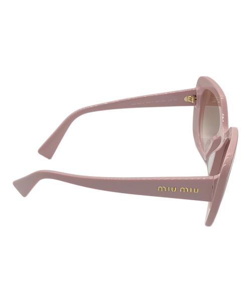 MIU MIU（ミュウミュウ）MIU MIU (ミュウミュウ) サングラス ピンク サイズ:59□17の古着・服飾アイテム