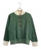 Championチャンピオン）の古着「ハーフジップスウェット」｜グリーン