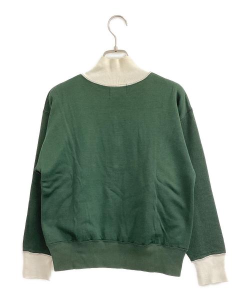 Champion（チャンピオン）Champion (チャンピオン) ハーフジップスウェット グリーン サイズ:Sの古着・服飾アイテム