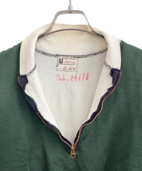 Champion（チャンピオン）Champion (チャンピオン) ハーフジップスウェット グリーン サイズ:Sの古着・服飾アイテム