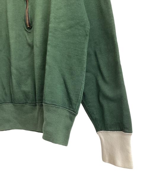 Champion（チャンピオン）Champion (チャンピオン) ハーフジップスウェット グリーン サイズ:Sの古着・服飾アイテム