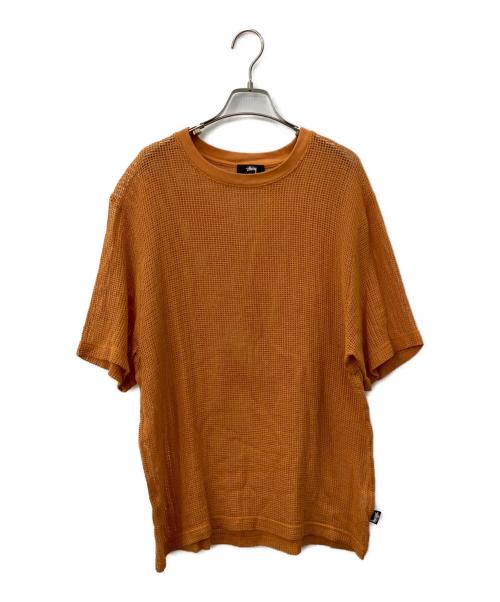 stussy（ステューシー）stussy (ステューシー) 半袖カットソー オレンジ サイズ:XLの古着・服飾アイテム