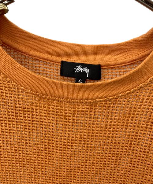 stussy（ステューシー）stussy (ステューシー) 半袖カットソー オレンジ サイズ:XLの古着・服飾アイテム