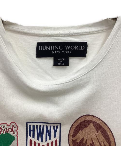 HUNTING WORLD（ハンティングワールド）HUNTING WORLD (ハンティングワールド) 半袖カットソー ホワイト サイズ:Lの古着・服飾アイテム