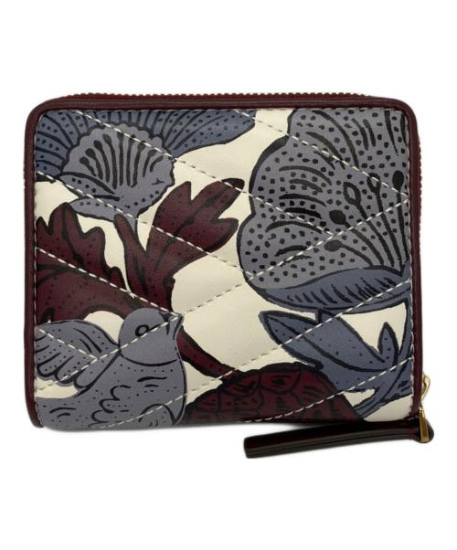 TORY BURCH（トリーバーチ）TORY BURCH (トリーバーチ) 2つ折り財布 レッド×ホワイト×グレーの古着・服飾アイテム