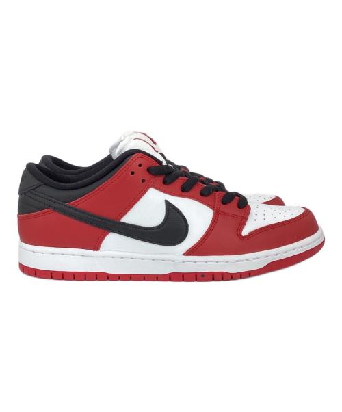 NIKE SB（ナイキエスビー）NIKE SB (ナイキエスビー) スニーカー　Dunk Low Pro ホワイト×レッド サイズ:28の古着・服飾アイテム