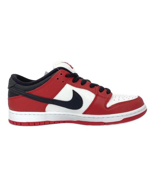 NIKE SB（ナイキエスビー）NIKE SB (ナイキエスビー) スニーカー　Dunk Low Pro ホワイト×レッド サイズ:28の古着・服飾アイテム
