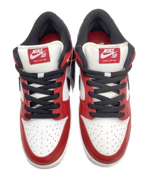 NIKE SB（ナイキエスビー）NIKE SB (ナイキエスビー) スニーカー　Dunk Low Pro ホワイト×レッド サイズ:28の古着・服飾アイテム