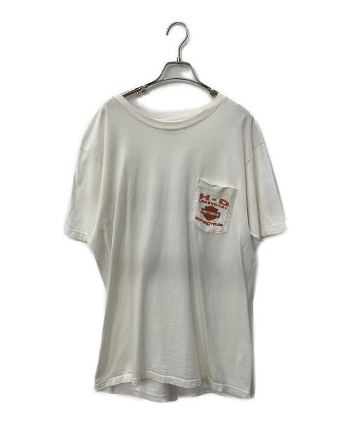 HARLEY-DAVIDSON（ハーレーダビッドソン）HARLEY-DAVIDSON (ハーレーダビッドソン) 半袖カットソー ホワイト サイズ:Lの古着・服飾アイテム