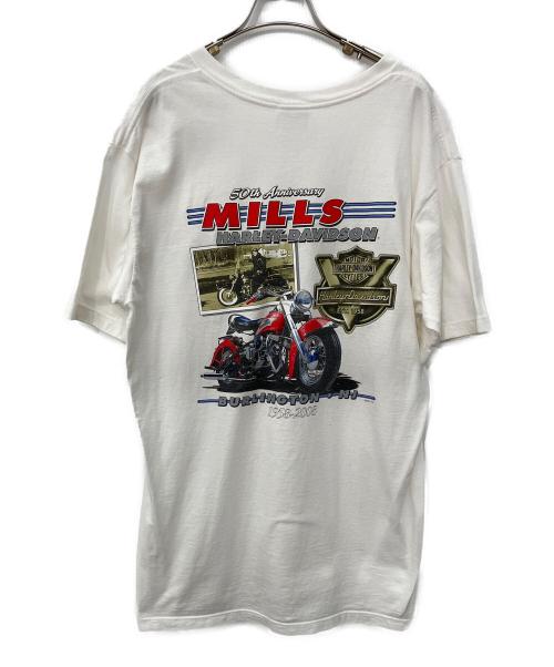 HARLEY-DAVIDSON（ハーレーダビッドソン）HARLEY-DAVIDSON (ハーレーダビッドソン) 半袖カットソー ホワイト サイズ:Lの古着・服飾アイテム