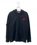 PLAY COMME des GARCONSプレイコムデギャルソン）の古着「ジップパーカー」｜ブラック