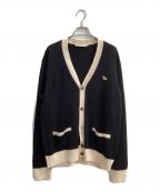 maison kitsuneメゾンキツネ）の古着「薄手カーディガン」｜ブラック