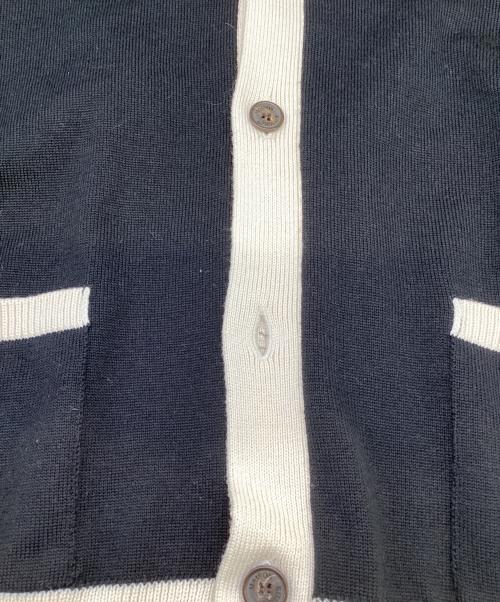 maison kitsune（メゾンキツネ）maison kitsune (メゾンキツネ) 薄手カーディガン ブラック サイズ:Lの古着・服飾アイテム