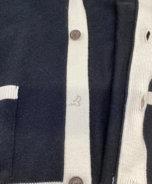 maison kitsune（メゾンキツネ）maison kitsune (メゾンキツネ) 薄手カーディガン ブラック サイズ:Lの古着・服飾アイテム