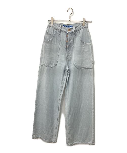 SNACKS（スナックス）SNACKS (スナックス) デニムパンツ ブルー サイズ:63.5cmの古着・服飾アイテム