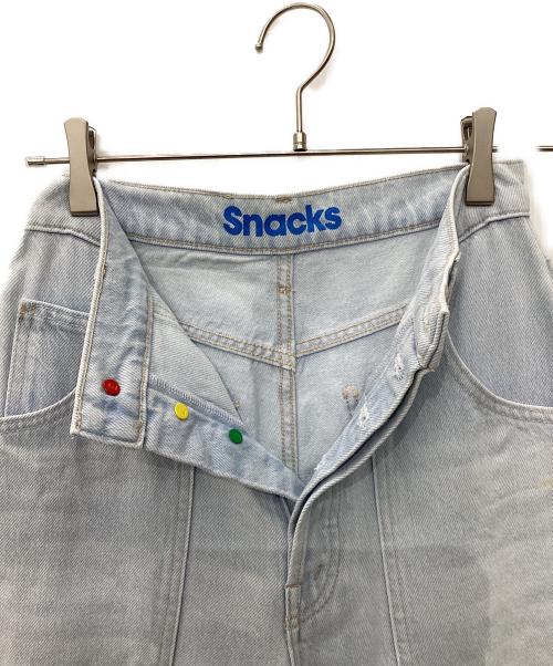 SNACKS（スナックス）SNACKS (スナックス) デニムパンツ ブルー サイズ:63.5cmの古着・服飾アイテム
