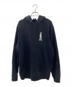 stussyステューシー）の古着「プルオーバーパーカー」｜ブラック