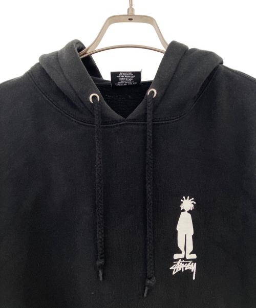 stussy（ステューシー）stussy (ステューシー) プルオーバーパーカー ブラック サイズ:Sの古着・服飾アイテム