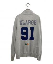 X-LARGE（エクストララージ）の古着「ホッケー ハーフジップスウェットシャツ」｜グレー