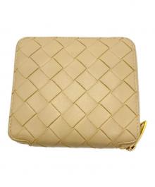 BOTTEGA VENETA（ボッテガベネタ）の古着「2つ折り財布　イントレチャート」｜ベージュ