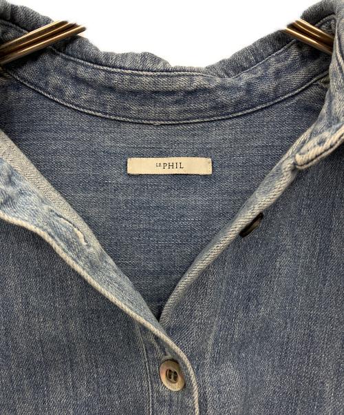 LE PHIL（ル フィル）LE PHIL (ル フィル) ライトデニムブラウスシャツ インディゴ サイズ:Fの古着・服飾アイテム