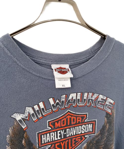 HARLEY-DAVIDSON（ハーレーダビッドソン）HARLEY-DAVIDSON (ハーレーダビッドソン) 半袖カットソー グレー サイズ:XLの古着・服飾アイテム